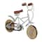 Gold and Silver Metal Vintage Bicycle Sculpture Set